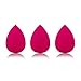FANTCEN Cosmetic Blending Sponge Flawless Makeup Sponges Cosmetic Sponge Puff Egg Shaped Makeup Puff Sponge Set of 3 for Cream Foundation Powder Blush Teardrop (Pink)