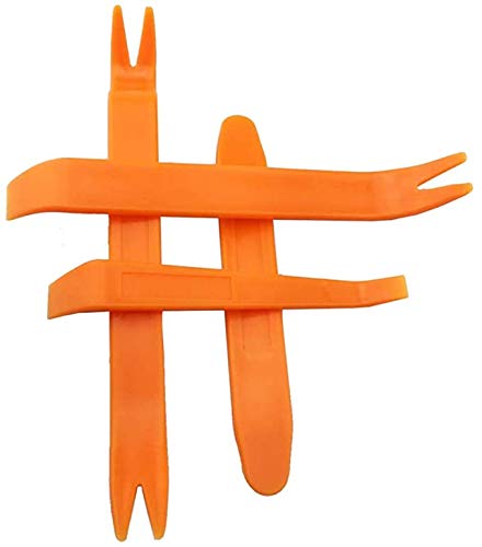 Wacnune 4 Pcs Car Pry Tools Set - Plastic Dashboard Removal Kit for Auto Interior - Universal Fit for Radio, GPS, Door Panel, Vent, & Trim Clips - DIY Mechanic Tools