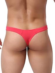 IKINGSKY Men's Silky Thong Sexy T-Back Mens