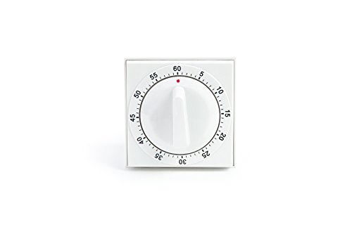 Fox Run 4286 Square Timer, 60-Minute, White