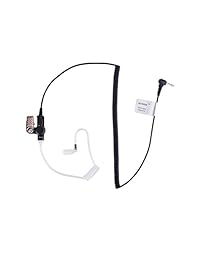 JEUYOEDE Auriculares de 3,5 mm solo para escuchar para radio bidireccional Motorola con audífono de tubo acústico tipo walkie talkie