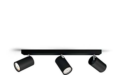 Philips Kosipo opbouwspot 3-lichts - Zwart - GU10 - Draaibare spots - Eenvoudige installatie. - Exclusief lichtbron - Afbeelding 3