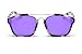 SojoS Square Fashion Women Mirrored Lens Abstract Sunglasses With Beige Frame/Purple Lens