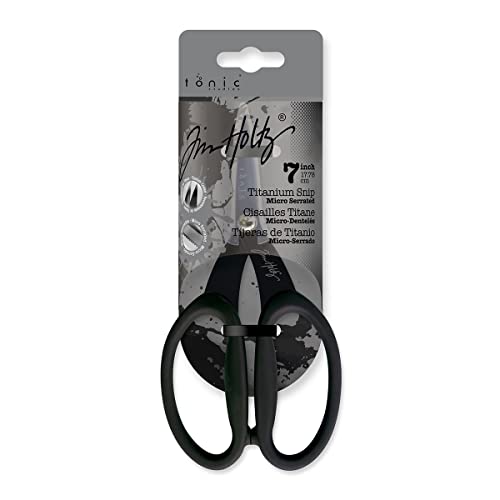 Tools 7-inch Ranger Industries Kushgrip Non-Stick Micro Serrated Scissors, Black