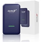 Carlinkit 4.0 Wireless CarPlay &amp; Android Auto Adapter, Plug &amp; Play, 2 in 1 - Fit for Factory Wired CarPlay Cars from 2015 to Now, No Latency, Online Upgrade, Auto-Connect After Set