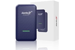 Carlinkit 4.0 Wireless CarPlay & Android Auto Adapter, Plug & Play, 2 in 1 - Fit for Factory Wired CarPlay Cars from 2015 to Now, No Latency, Online Upgrade, Auto-Connect After Set