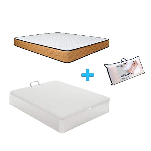 Duermete Conjunto Colchon Memory Reversible Con Canape Abatible