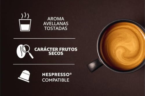 Hazelnut Flavoured 100 Cápsulas para cafetera Nespresso - Intensidad 4/10 - Certificado UTZ Cápsulas de café de aluminio
