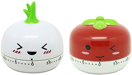 Amazon 漫画タイマー キッチンタイマー アナログ ゼンマイ式 果物と野菜のタイマー 大音量 ゲーム 勉強用 2個セット 置き時計 掛け時計 オンライン通販