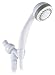 LDR 520 3110WT Complete 3 Function Handheld Massage Showerhead Set with 72-Inch Hose and Mount Bracket White Finish