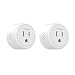 Smart Plug Work with Alexa and Google Home, TanTan WiFi Outlet Mini Socket Remote Control Only Supports 2.4GHz Network, ETL and FCC Listed 2 Packs