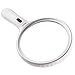 Fancii Large LED Lighted Handheld 2X Magnifier with 3.5X Zoom, 5.5 Inches Oversized Illuminated Magnifying Glass with Light