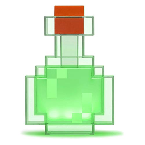 ThinkGeek Minecraft Color Changing Potion Bottle - Lights Up and Switches Between 8 Different Colors - Officially Licensed Minecraft Toys