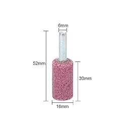 WenFo 5Pc Red 1/4" Shank Corundum Grinding Head