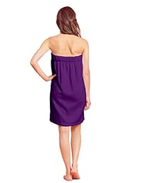 Toalla de lino suave para mujer   Toalla de ducha y baño para mujer   Tela de algodón de lujo, talla única