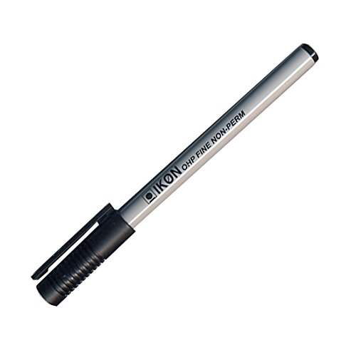 Hainenko Value Fine Non-Permanent Pen for Overhead Projector Sheet - Black (Pack of 10)