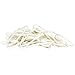 JAM PAPER Colorful Rubber Bands - Size 33 - White Rubberbands - 100/Pack