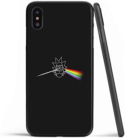 Mort and Rick Rainbow Prism Hard PC Stylish Protective Case for iPhone 6 6s 7 8 Plus X XS XR XS MAX (iPhone Xs Max)
