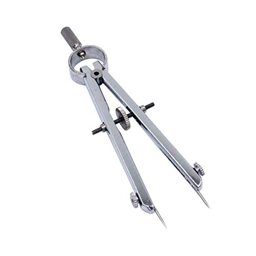 PHYHOO Professional Compasses with Lock Leather Metal Circle Drafting Drawing Compass Maker Scriber Marking Spring Divider Jewelry Making Tool