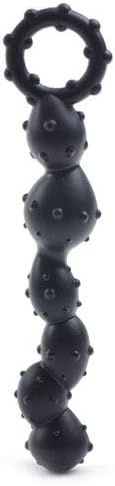 PleasureBoxxx Sensual Tingle Beads Shape Anal Beads, Black