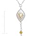 Silpada 'Fall in Line' Freshwater Baroque Cultured Pearl Drop Necklace with Crystals in Sterling Silver & Brass