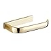 AUSWIND Gold Square Toilet Paper Holder Polish Solid Brass Tissue Roll Holder Wall Mount T90