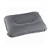 Super-thick Flocking Fabric Inflatable Pillow Portable Travel Pillow(Grey)