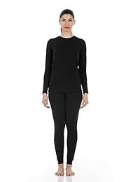 Women's Ultra Soft Thermal Underwear Long Johns Set with Fleece Lined