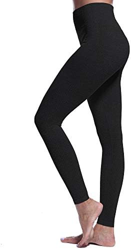DOYOG Women's High Waist Slim Yoga Pants Fitness Tummy Control Workout Gym Pants Seamless 4 Way Stretch Yoga Leggings