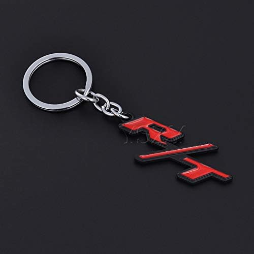Detached Red RT R/T Keychain Keyring for Hemi Dodge Challenger Charger Ram Chevrolet Camaro Corvette
