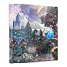 Thomas Kinkade Cinderella Wishes upon a Dream 14"x14"x1.5" canvas wrap