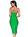 Women's Midi Cocktail Dresses Strapless Bandage Bodycon Dress Wedding Party Dress