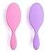 Hair Brush, Hair Detangler Brush with Nylon Bristles and Air Cushion, Pack of 2 Anti Static Wet Hair Brush To Reduce Frizz and Massage Scalp For Women and Men in Pink and Purple