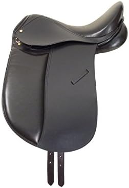 Paris Tack English Dressage Horse Saddle Black Closeout
