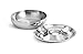 Artisan 2-Piece Stainless Steel Serving Bowl with 5-Section Top Tray and Insulated Lower Bowl