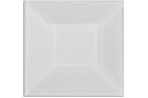 DELPHI GLASS Beveled Glass 1-1/2 Inch Square for Stained Glass - 30 Pieces