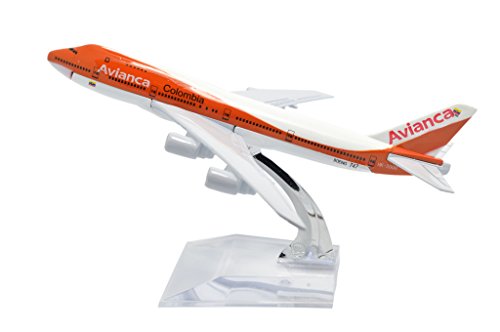 TANG DYNASTY(TM) 1:400 16cm Boeing B747-200 Avianca Airline Metal Airplane Model Plane Toy Plane Model