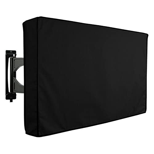Hsthe Sea Outdoor TV Cover Weatherproof Universal Screen Protector, Universal Weatherproof Protector, for 30-32 inch TVs Fits Most Mounts, Black