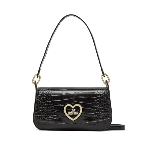 Love Moschino BORSA A SPALLA Donna, Nero, Taglia unica