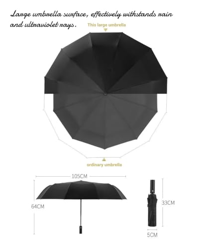 Travel Compact Umbrella, Folding Travel Umbrella for Rain and Shine Small, Windproof Automatic Open/Close, Portable Umbrellas