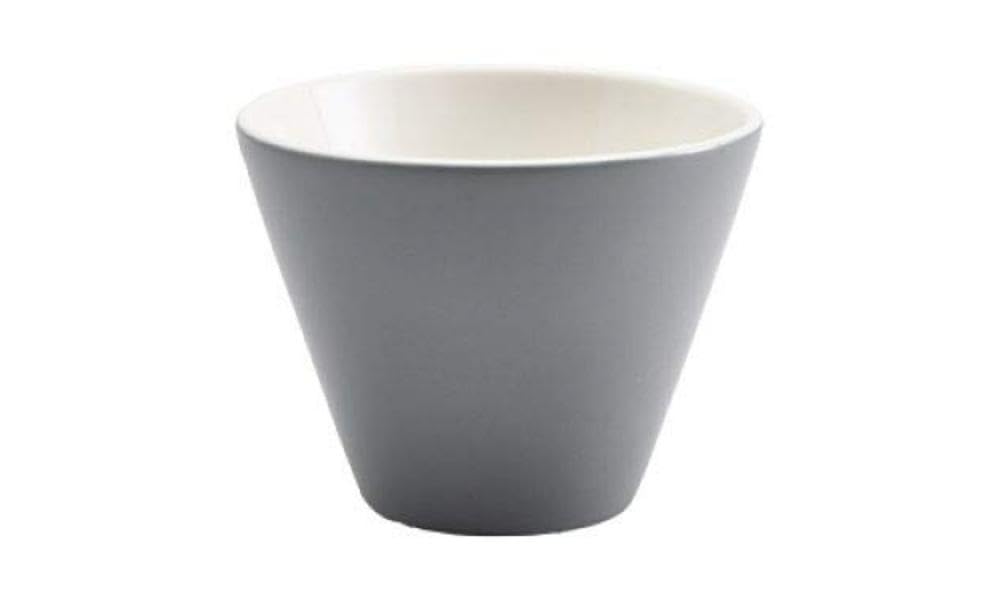 Genware 369011GRP Royal Conical Bowl, Graphite, 10.5 cm Diameter, Pack of 6