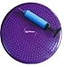 SUESPORT Air Inflated Stability Wobble Cushion, Balance Disc, Twist Massage, Fitness and Exercise, Pump Included, Diameter 14 Inch, Purple