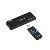 gofanco 4K 60Hz 3x1 HDMI 2.0 Switch with IR remote control - 3 Port HDMI Switch Switcher Selector 4K @60Hz 4:4:4, HDR, 3D, HDMI 2.0, HDCP 2.2, 18Gbps, 3 in 1 Out, 3 to 1 (HDRswitch3P)