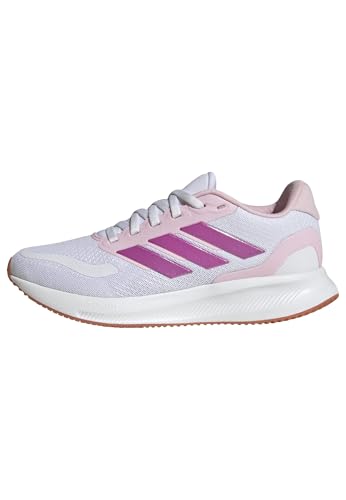 Adidas Unisex-Kids Run Falcon 5, White/Clear Pink/Gum, 6