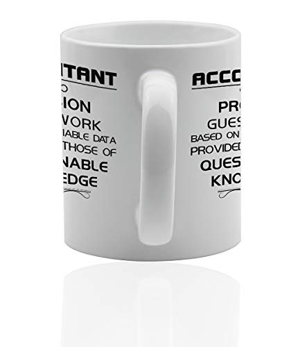Accountant Gifts 11 oz. white ceramic cup. Accountant coffee mugs. - //medicalbooks.filipinodoctors.org