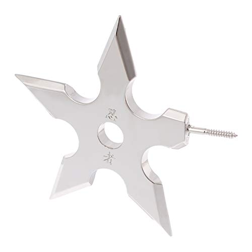 HeroStore Throwing Star Cap Coat Hooks Holder Bedroom Wall Stainless Steel Hangers New