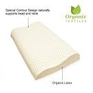 100% Organic Latex Contour Neck Pillow (Standard Low Loft)