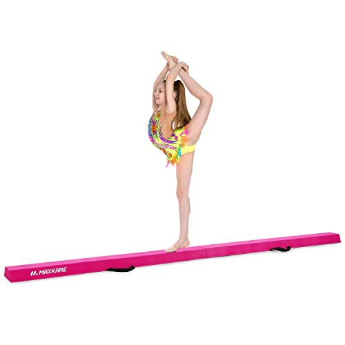 8FT Adjustable&Foldable Gymnastics Balance Beam,Home Gym Equipment,Easy Assembling And Storage No Tool Require For Kids Children Girls Training