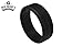 Silicone Wedding Ring, Black - Comfortable and Safe Low Profile Design - Your Finger Will Thank You