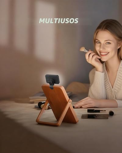 Portable Mini Selfies Light for iPhone: Rechargeable Phone Fill Lights, Ring Light for Camera Picture, Makeup Photos, Video Conferencing, Laptop Use, Zoom Meetings
